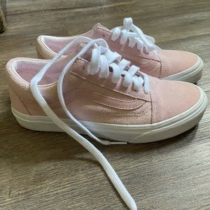 Pink suede vans